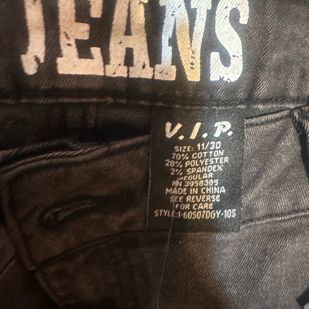 Women's Black Jeans (Cargo inspired) - Picture 3 of 3